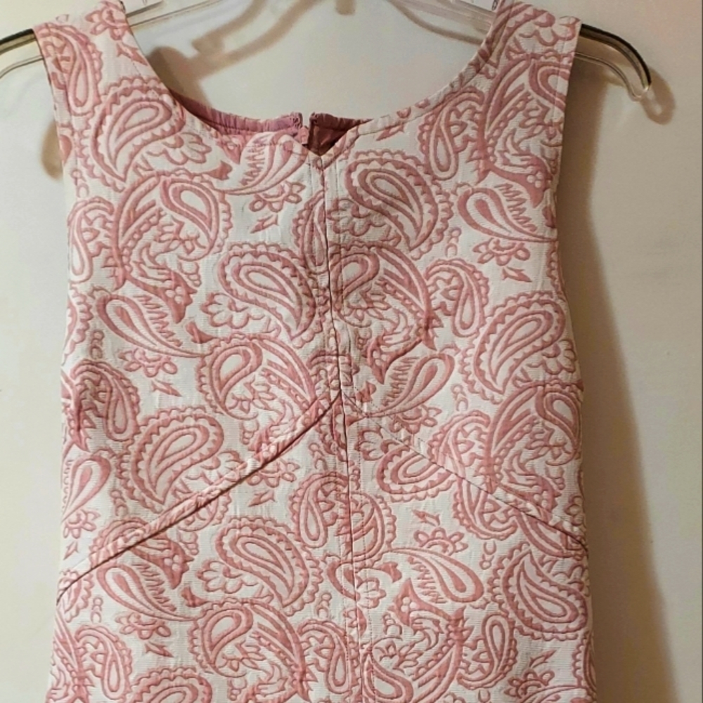 Beautiful Victoria Beckham dress with a bold pink tapestry.